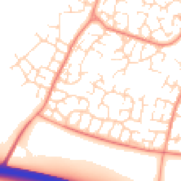 Daytime road noise heatmap for DE24 3JF
