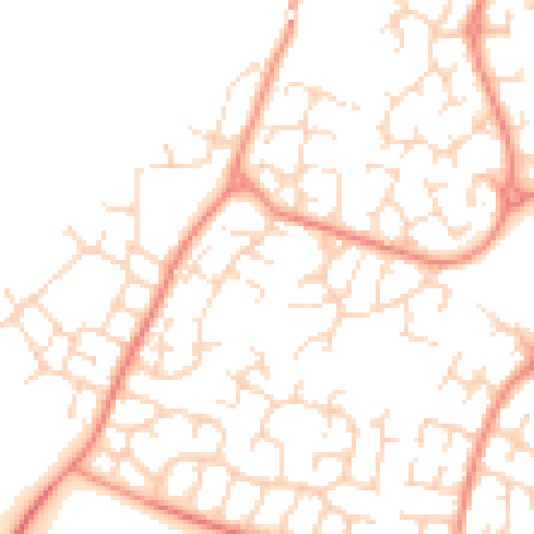 Daytime road noise heatmap for DE24 3JL
