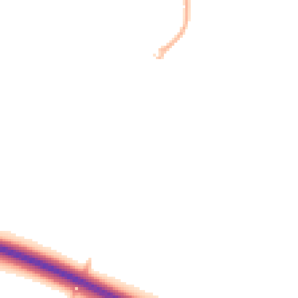 Night-time road noise heatmap for DE24 3LJ