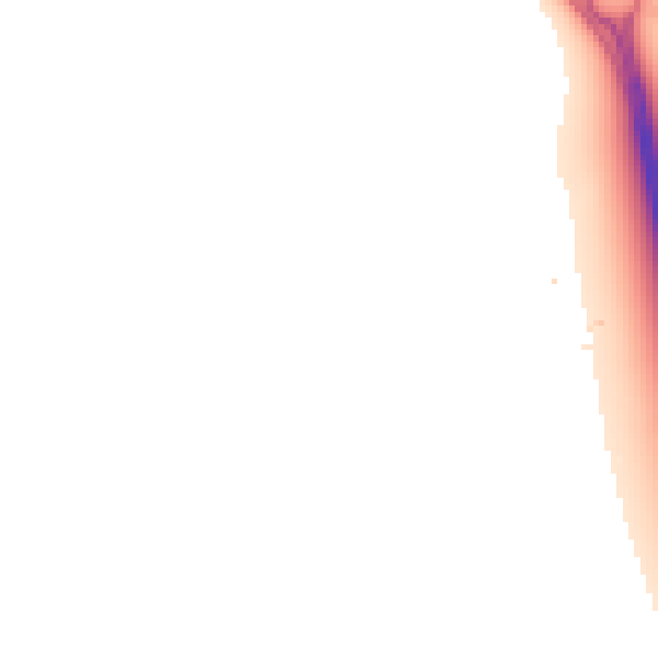 Night-time road noise heatmap for DE24 5BB