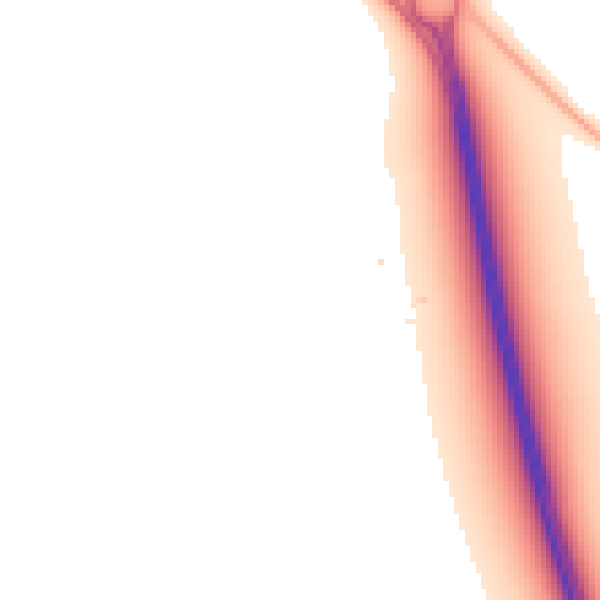 Night-time road noise heatmap for DE24 5DG