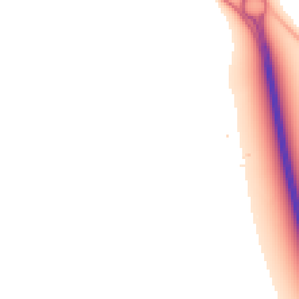 Night-time road noise heatmap for DE24 5DQ