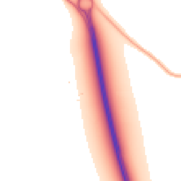 Night-time road noise heatmap for DE24 5DR