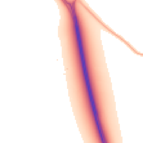 Night-time road noise heatmap for DE24 5DS
