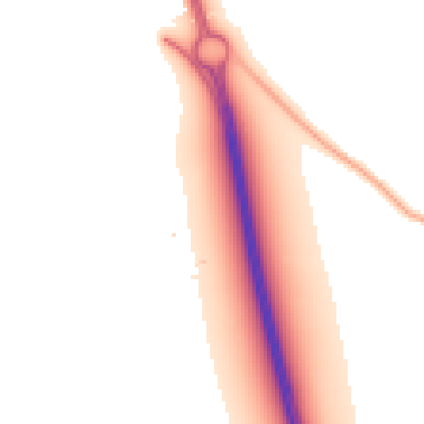 Night-time road noise heatmap for DE24 5DT