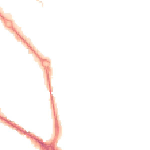 Night-time road noise heatmap for DE24 8AJ