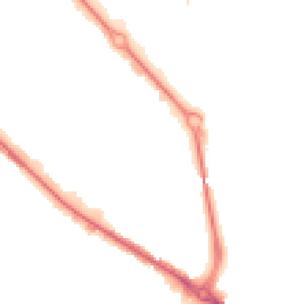 Night-time road noise heatmap for DE24 8BX