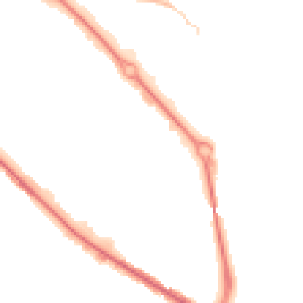 Night-time road noise heatmap for DE24 8BY