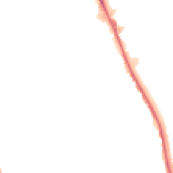 Night-time road noise heatmap for DE24 8ED
