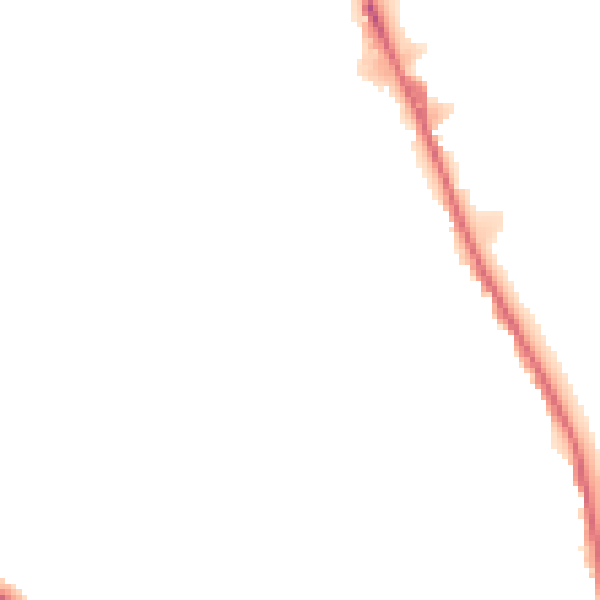 Night-time road noise heatmap for DE24 8EP