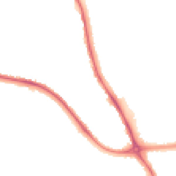Night-time road noise heatmap for DE24 8FG