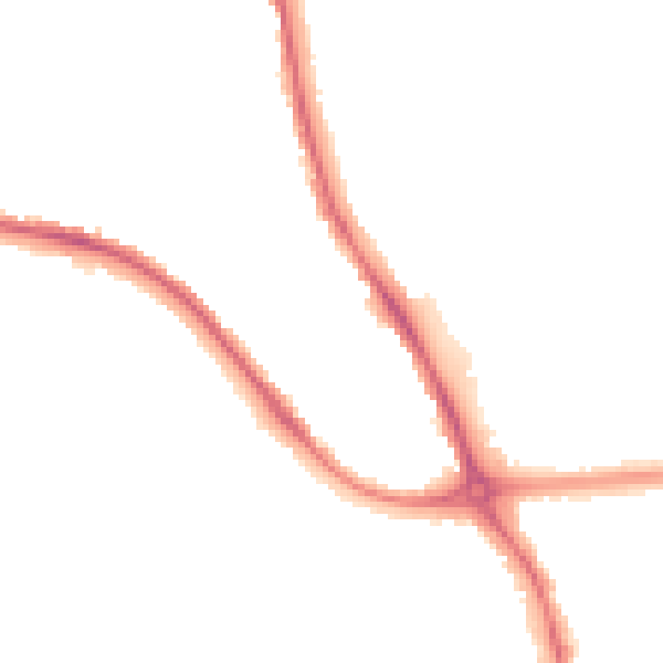 Night-time road noise heatmap for DE24 8FN