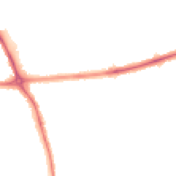 Night-time road noise heatmap for DE24 8JR