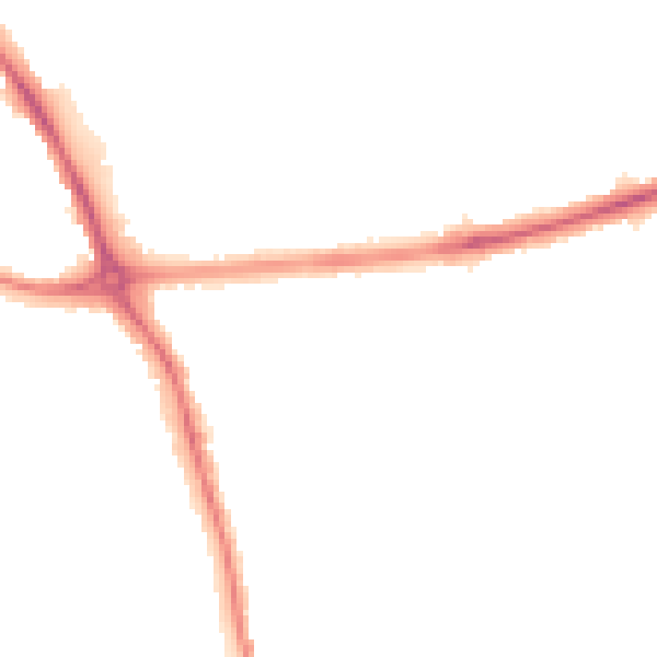 Night-time road noise heatmap for DE24 8JS