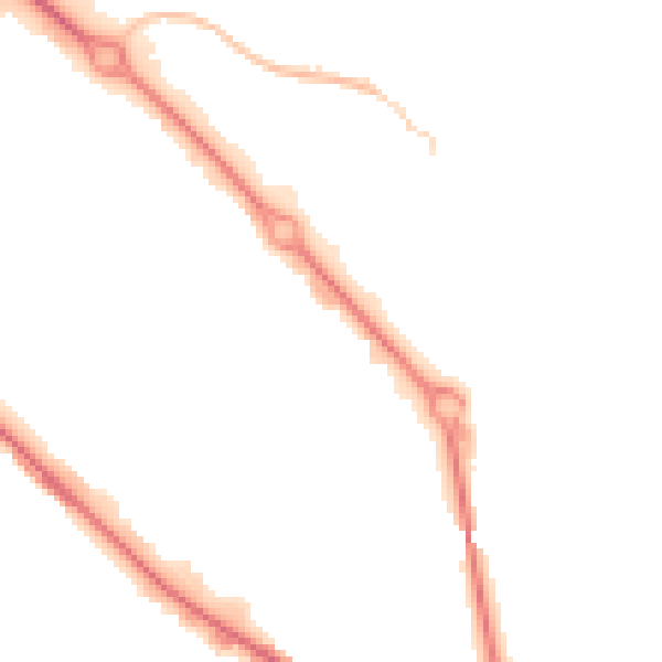 Night-time road noise heatmap for DE24 8JY