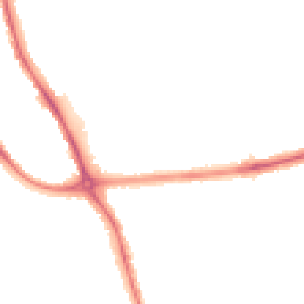 Night-time road noise heatmap for DE24 8LA