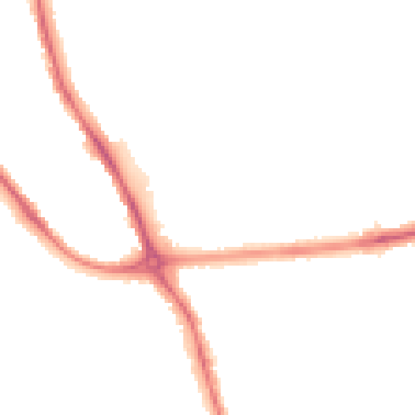 Night-time road noise heatmap for DE24 8LD