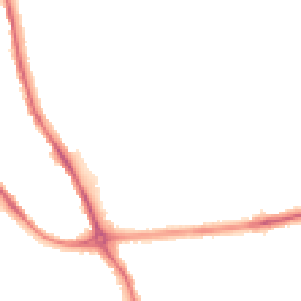 Night-time road noise heatmap for DE24 8LP