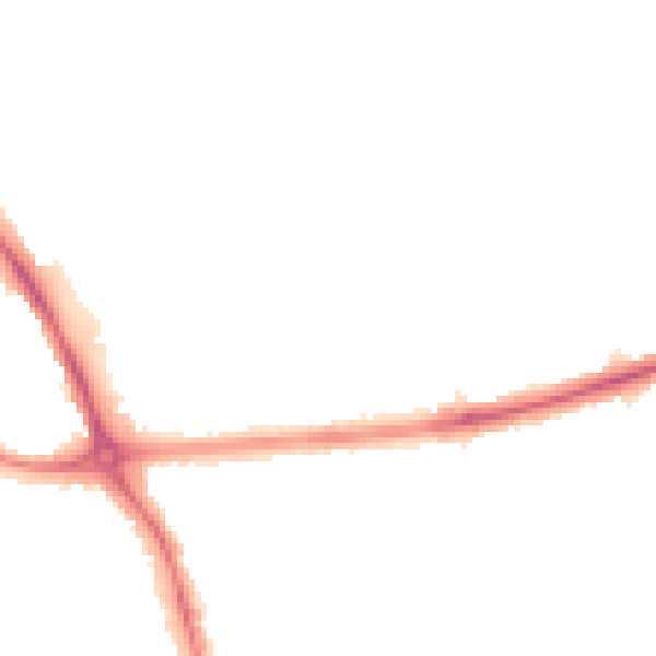 Night-time road noise heatmap for DE24 8LS
