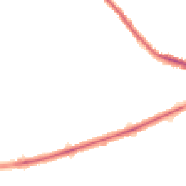 Night-time road noise heatmap for DE24 8PB