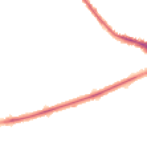 Night-time road noise heatmap for DE24 8PS