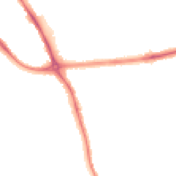 Night-time road noise heatmap for DE24 9BS