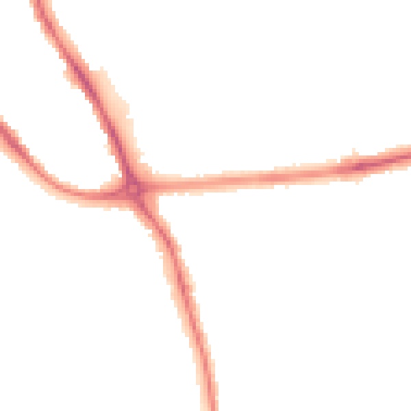 Night-time road noise heatmap for DE24 9BT