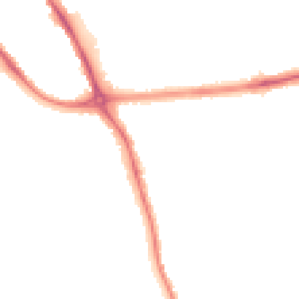 Night-time road noise heatmap for DE24 9BX