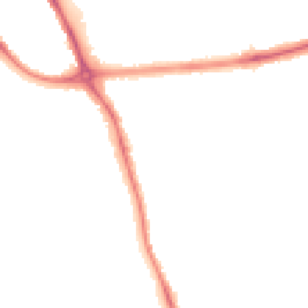 Night-time road noise heatmap for DE24 9DA