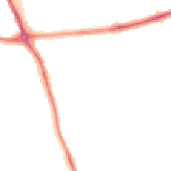 Night-time road noise heatmap for DE24 9DD