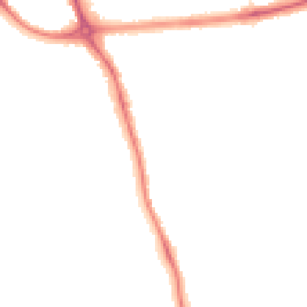 Night-time road noise heatmap for DE24 9DF