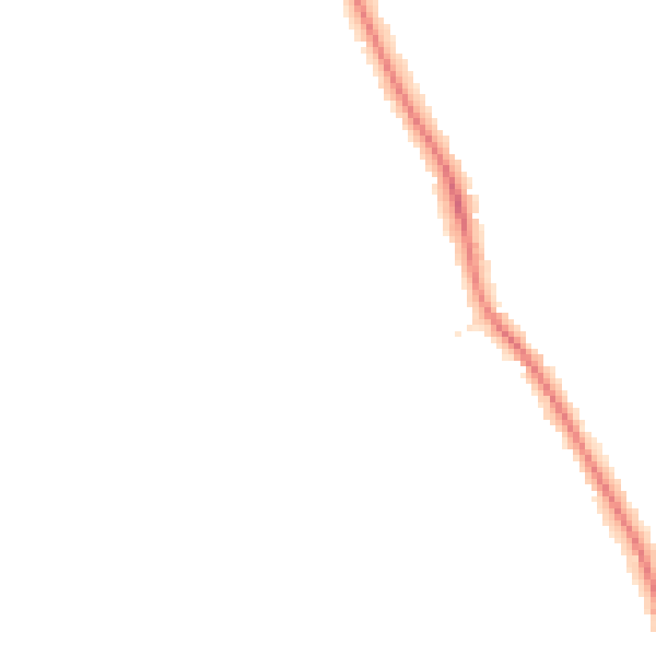 Night-time road noise heatmap for DE24 9DN