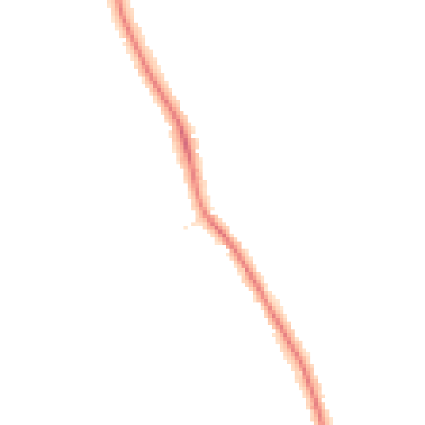 Night-time road noise heatmap for DE24 9EG