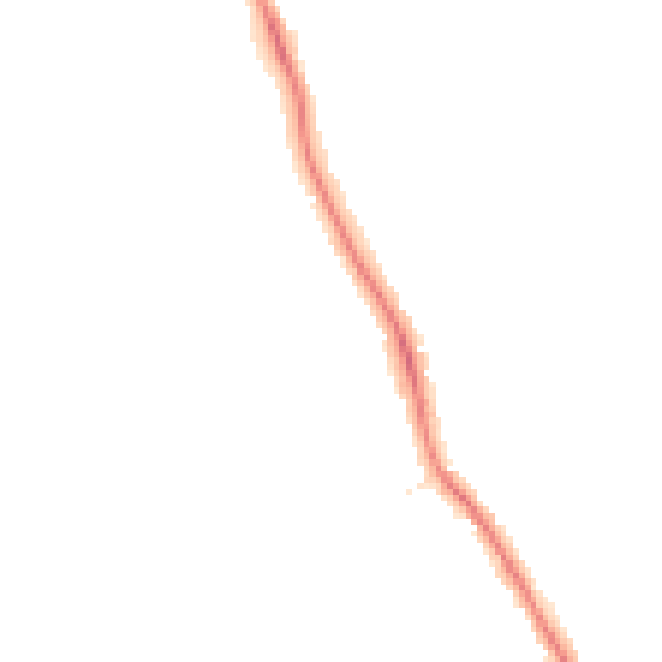 Night-time road noise heatmap for DE24 9EH
