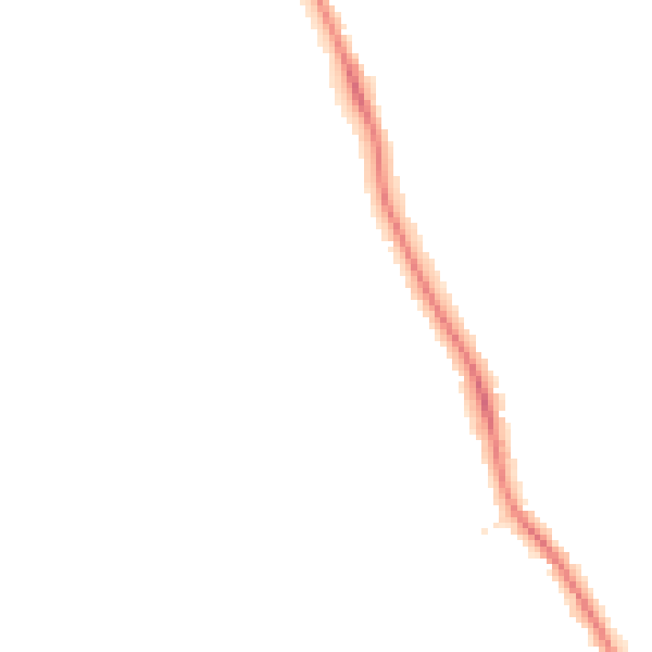 Night-time road noise heatmap for DE24 9EN