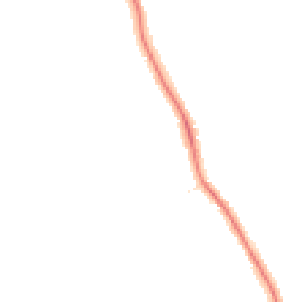 Night-time road noise heatmap for DE24 9ER