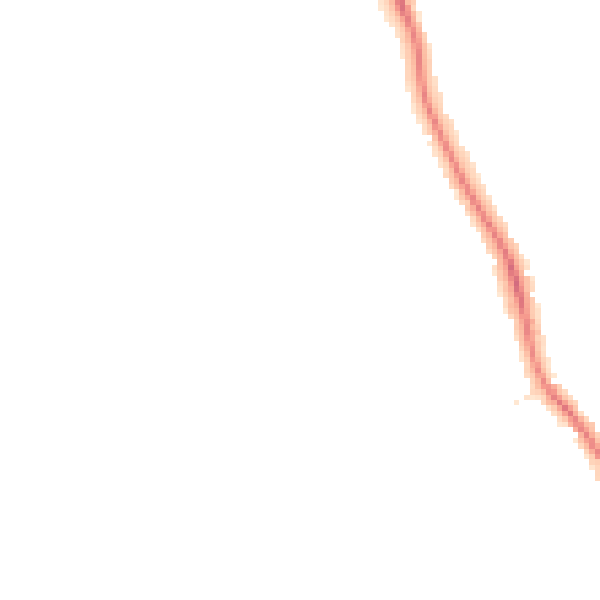 Night-time road noise heatmap for DE24 9EU