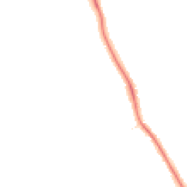 Night-time road noise heatmap for DE24 9EX