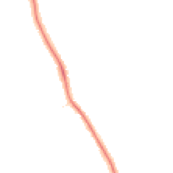 Night-time road noise heatmap for DE24 9FB