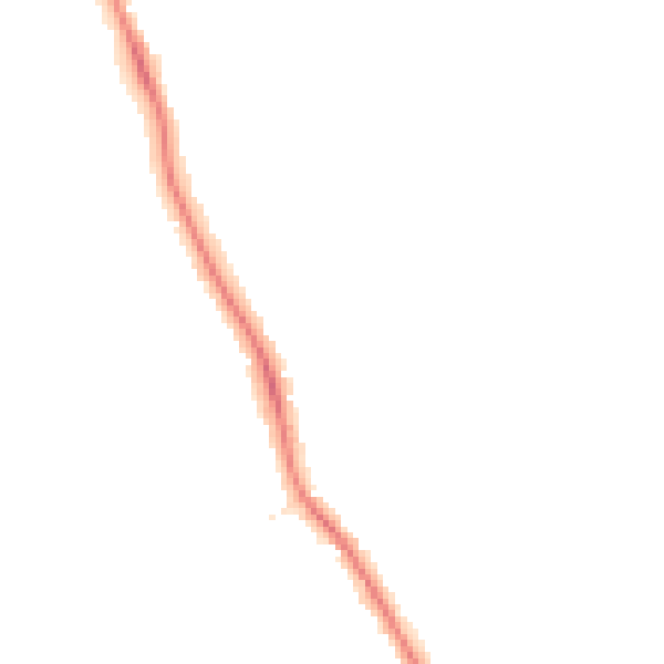 Night-time road noise heatmap for DE24 9FJ