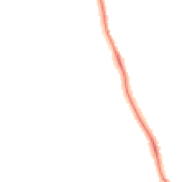 Night-time road noise heatmap for DE24 9JA