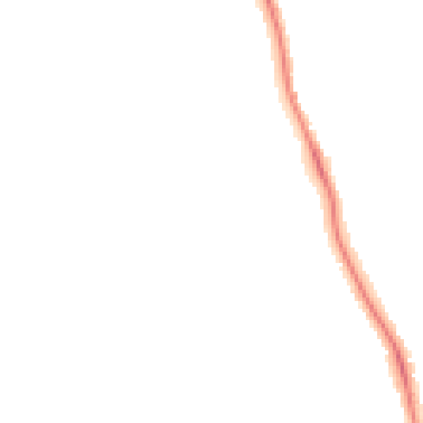 Night-time road noise heatmap for DE24 9JB