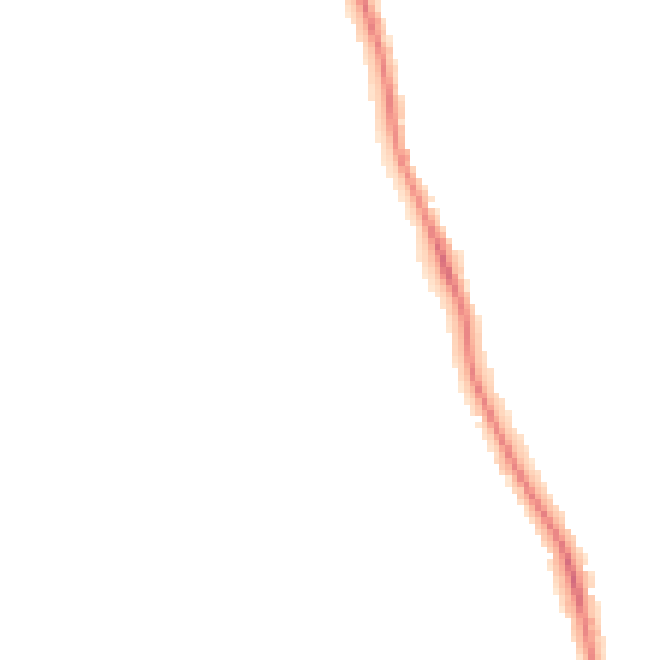 Night-time road noise heatmap for DE24 9JD