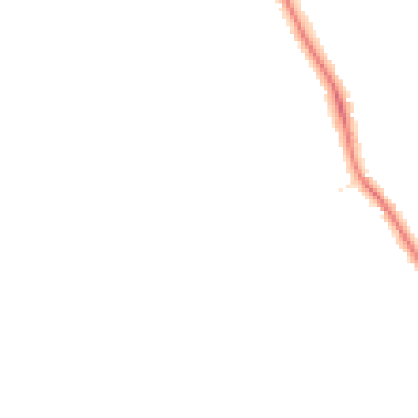 Night-time road noise heatmap for DE24 9QJ