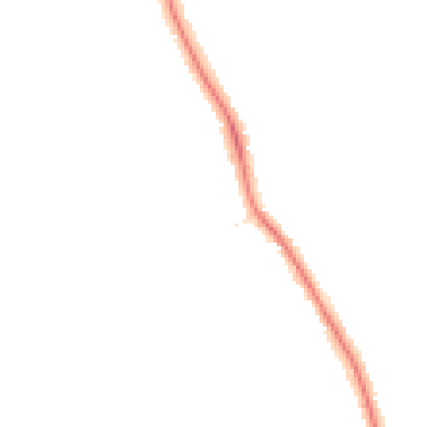 Night-time road noise heatmap for DE24 9QR