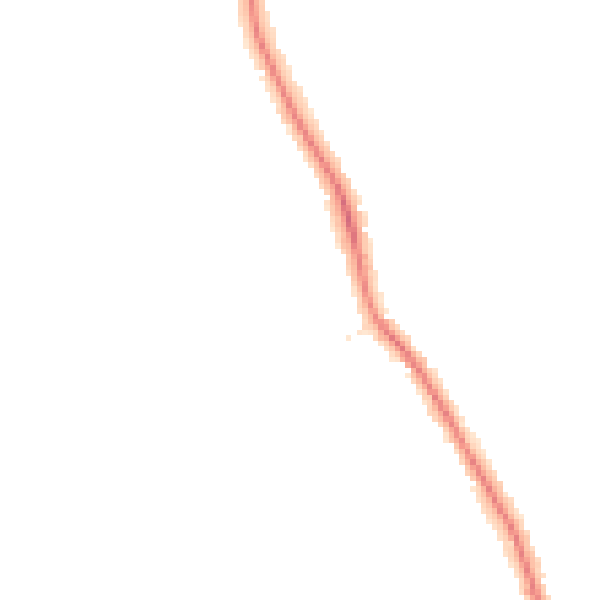 Night-time road noise heatmap for DE24 9QS