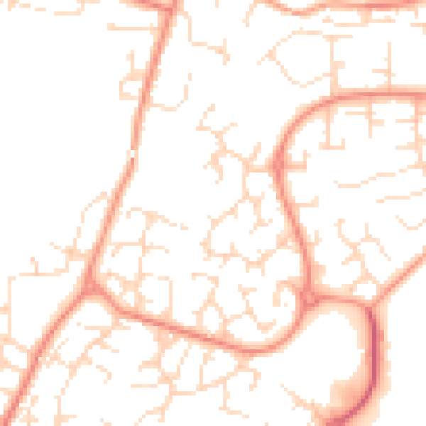 Daytime road noise heatmap for DE24 9RN