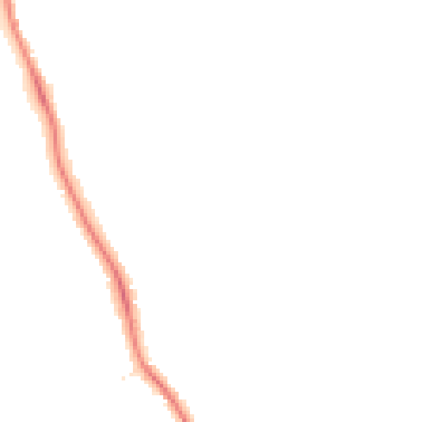 Night-time road noise heatmap for DE24 9SJ
