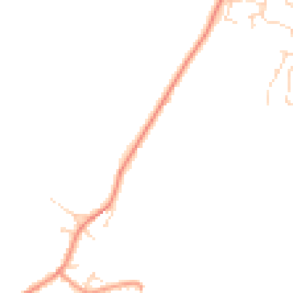 Daytime road noise heatmap for DE72 2BH