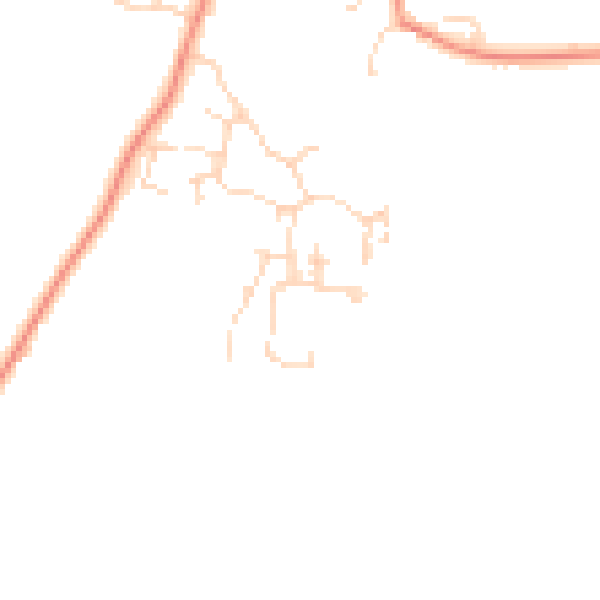 Daytime road noise heatmap for DE72 2EA
